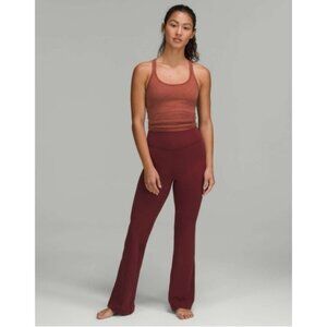 Lululemon nulu Groove Pant Flare super hr Red Merlot 8 33.5” long